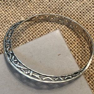 Silpada .925 Sterling Filigree Bangle Bracelet